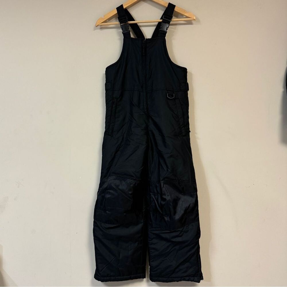Black Snowsuit Bib Overalls Boy’s 8 Adjustable Ski Outdoor Play Snowboarding\